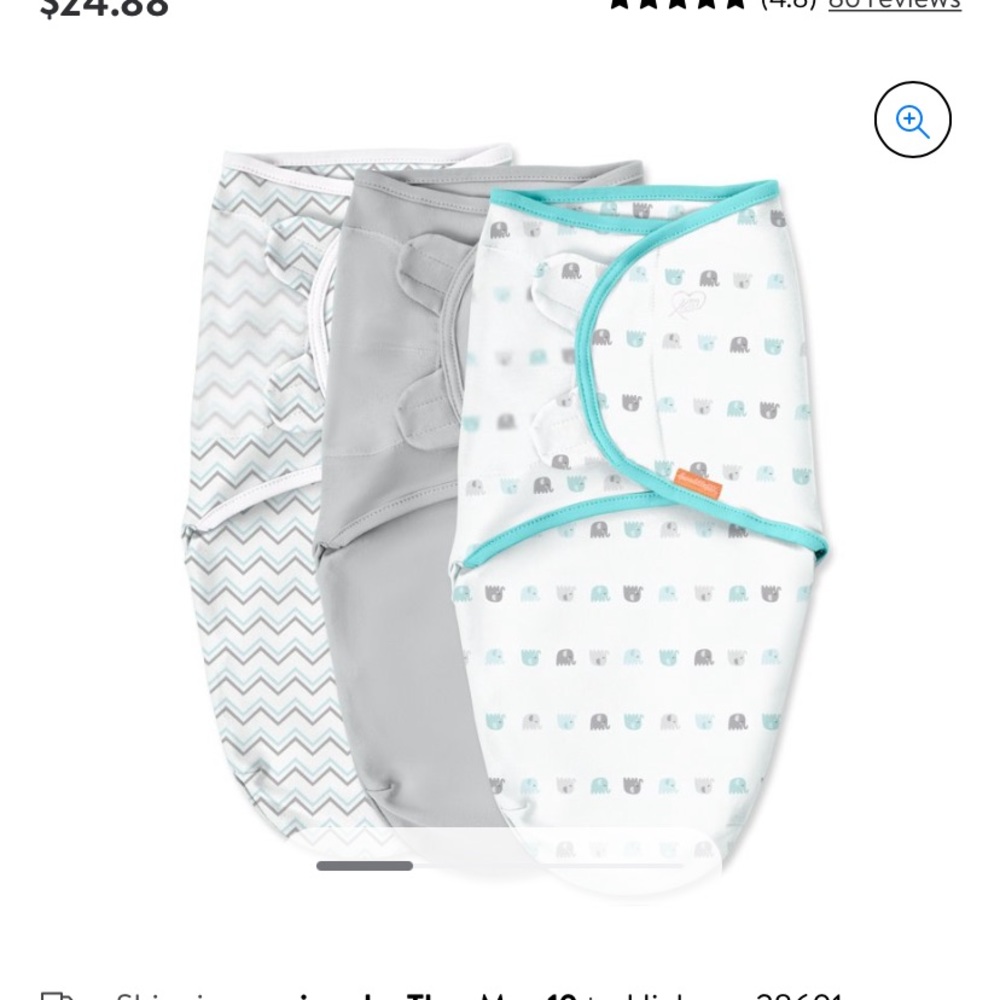 3 baby swaddles